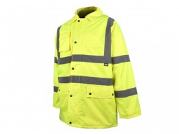 Scan Hi-Vis Motorway Jacket Yellow - L (44in) £37.95